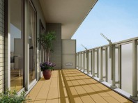 集合住宅向けバルコニー用リウッドデッキ200　施工例